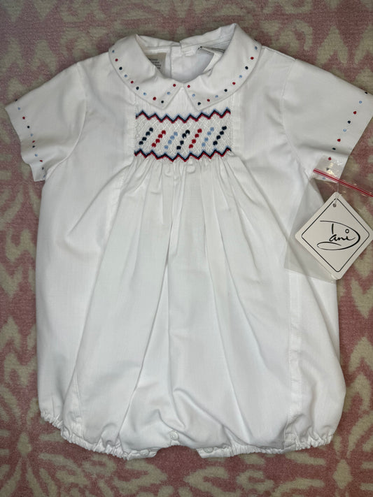 3M Dani Red White, & Blue Smocked Bubble