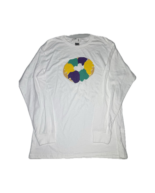 Unisex YXL Mardi Gras King Cake LS Tee