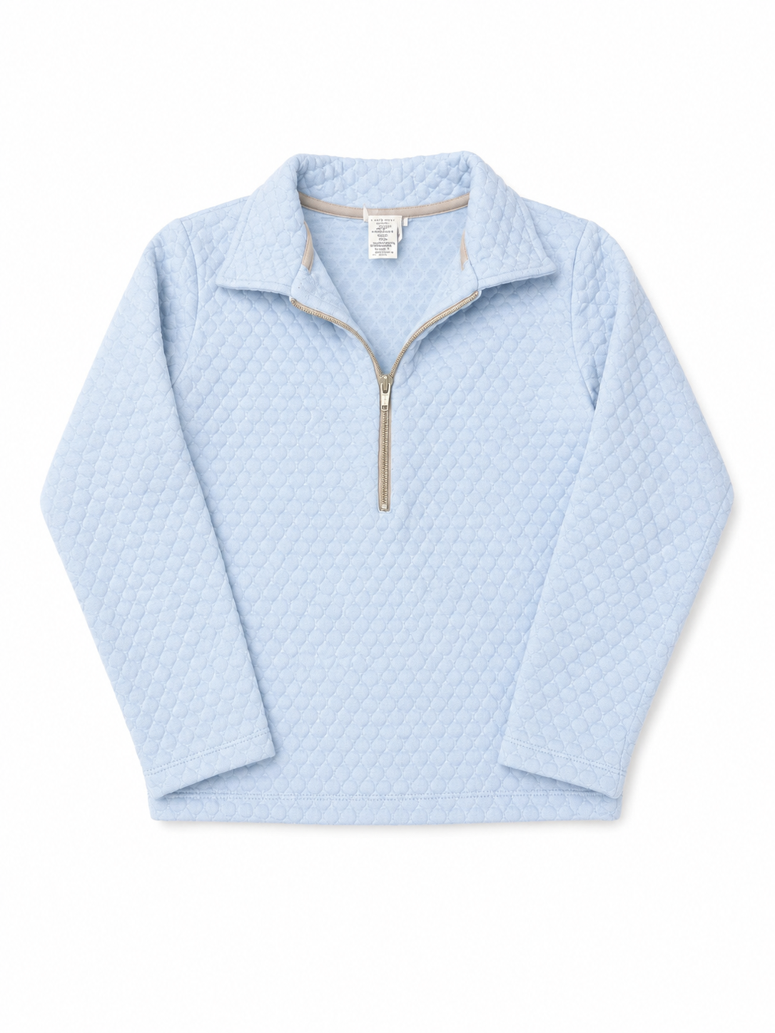 7 Lullaby Set Blue Quilted Quarter Zip
