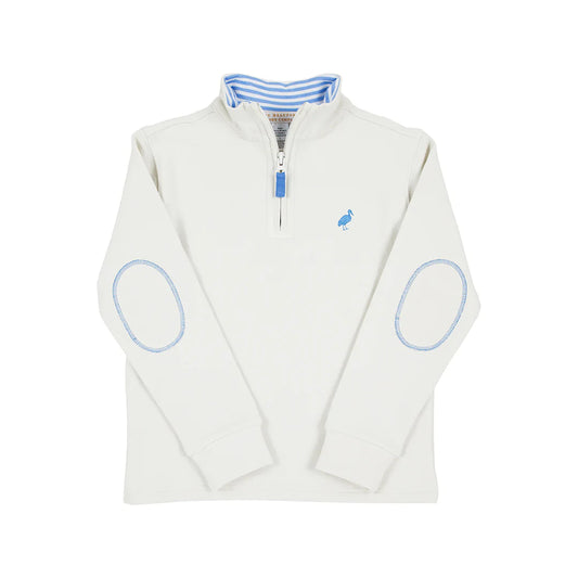 8 TBBC Haywood Half-Zip | Saratoga Stone w/Barbados Blue