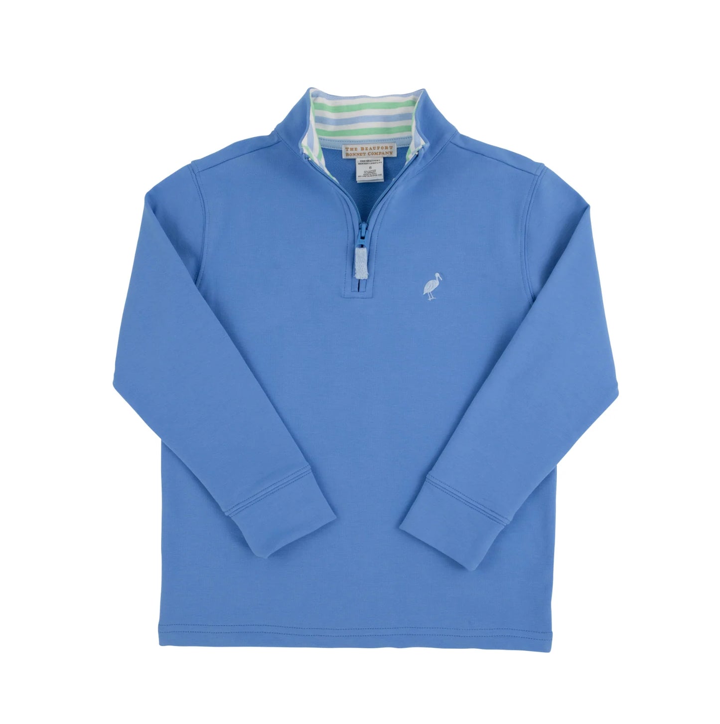 12 TBBC Hayward Half-Zip in Sunrise Blvd Blue