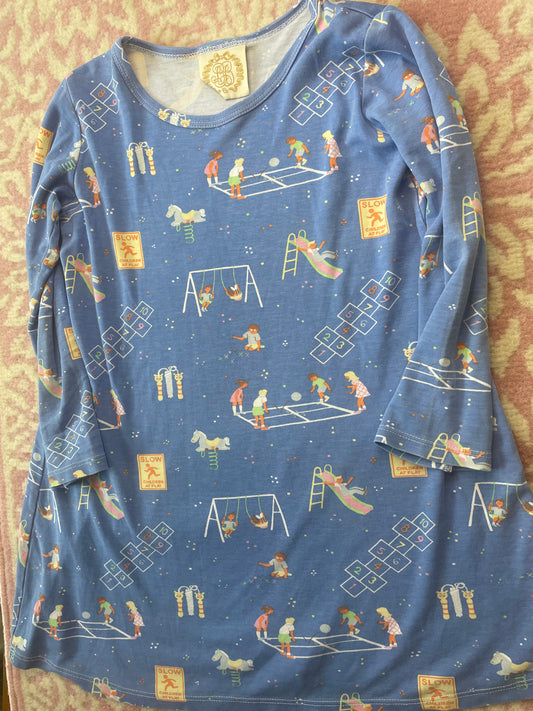 Sz 6 TBBC Long Sleeve Polly Play Dress - Let Them Play