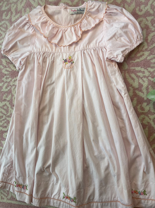 Sz 6 Sophie & Lucas Pumpkin Floral Dress
