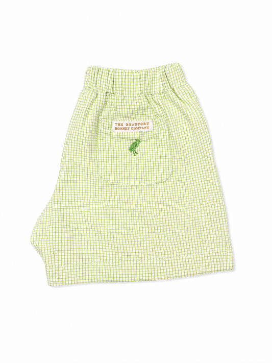 4T TBBC Shelton Shorts Grace Bay Green Windowpane
