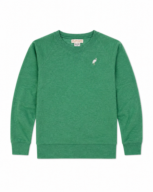 6 TBBC Cassidy Comfy Crewneck - Gibson Island Green (Heathered)
