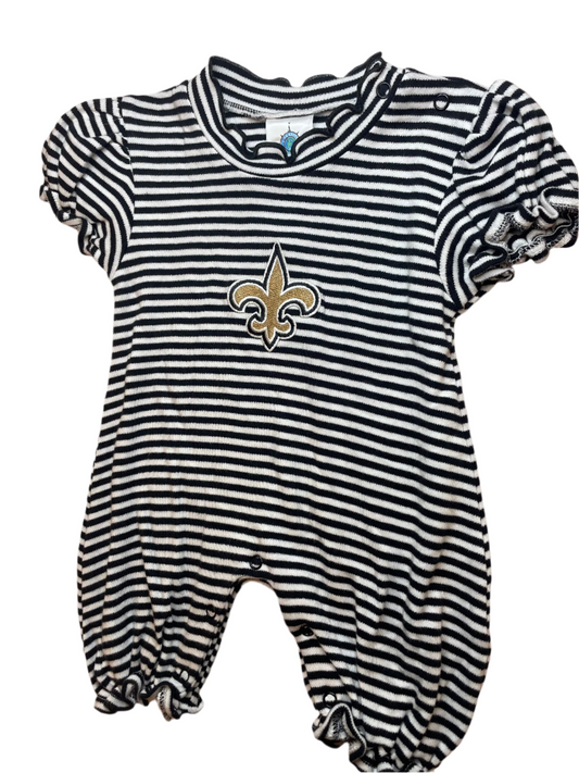 6/9M Creative Knitwear Saints Romper