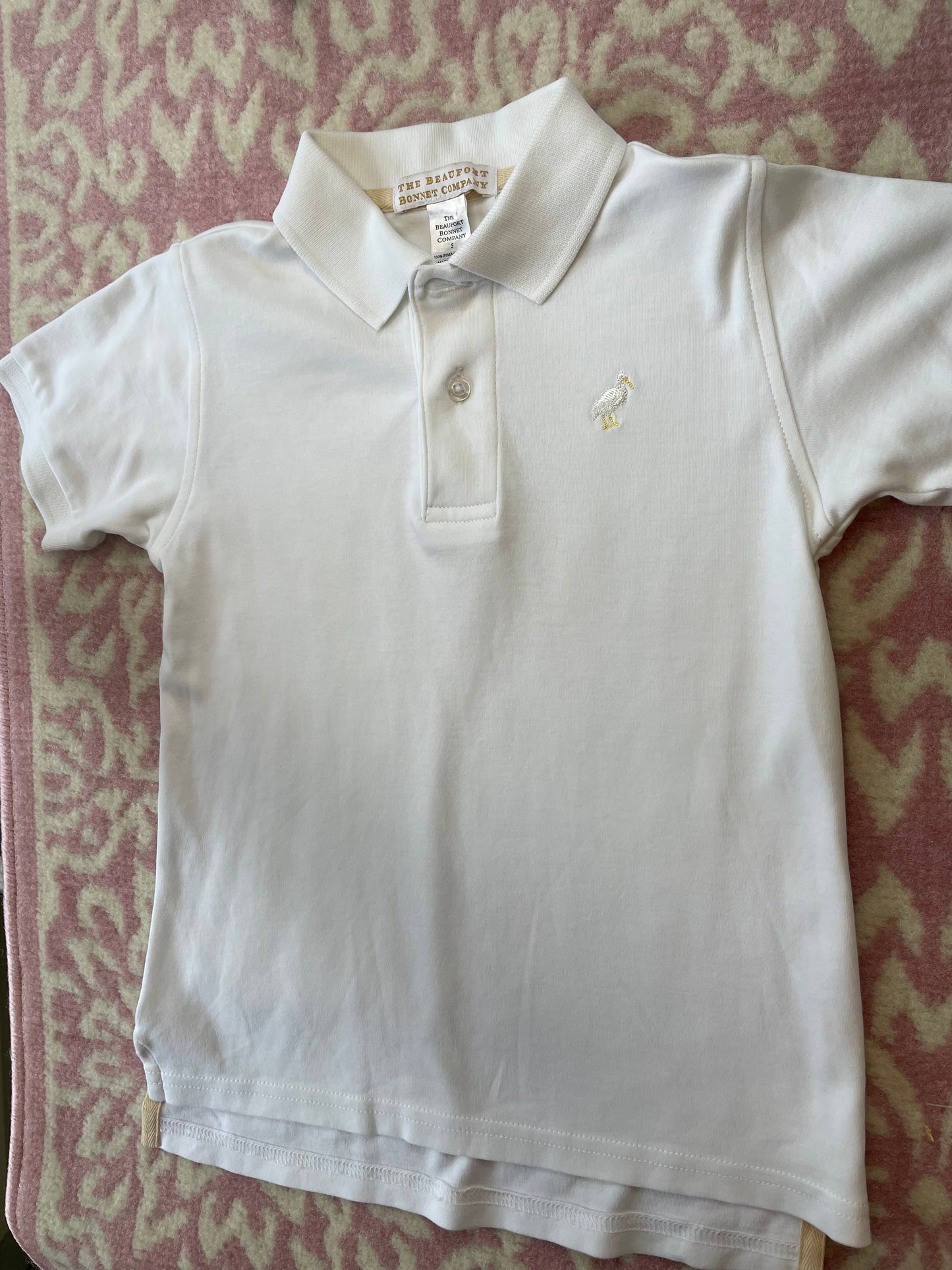 Sz 5 TBBC Prim & Proper White Polo