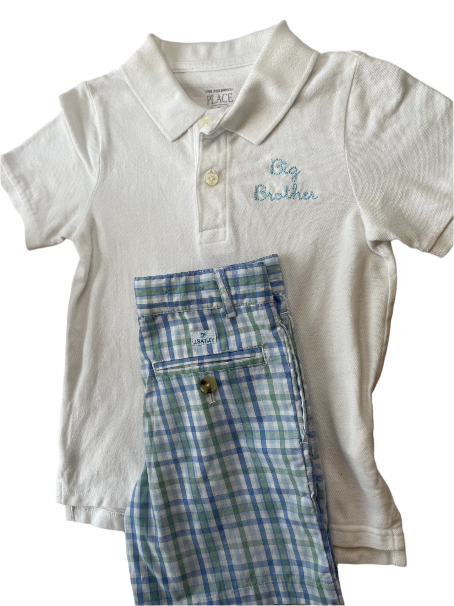 4T Childrens Place Big Brother Polo + J Bailey Shorts