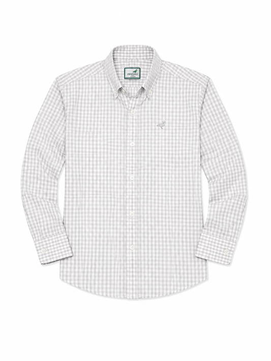 3T Properly Tied Classic Fit Grey Check Button Down