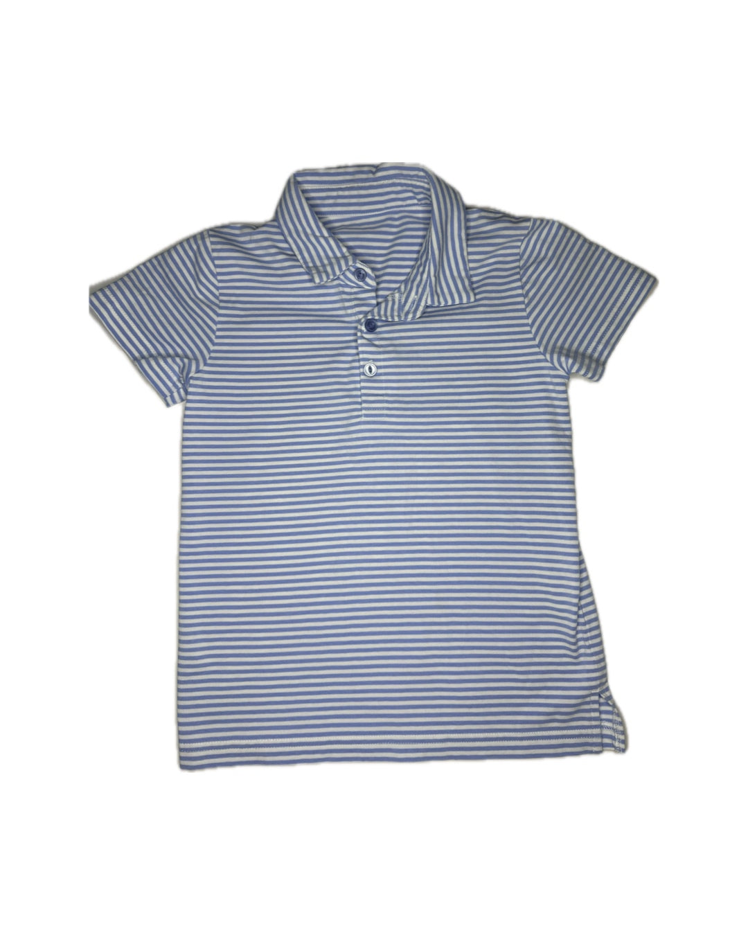 Boy 5/6 Serendipty by Shrimp & Grits Blue & White Polo