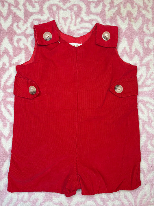 0-6M TBBC Jack Keene Jon Jon In Cambridge Red Corduroy