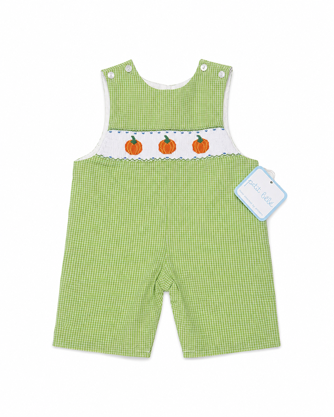 3M Petit Bebe Pumpkin Smocked Jon Jon