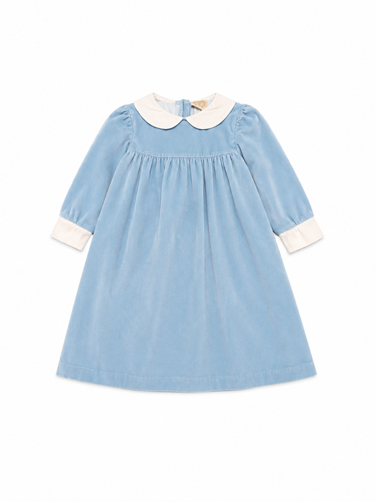 8 TBBC Patsy's Dinner Party Dress - Barrington Blue - Velveteen
