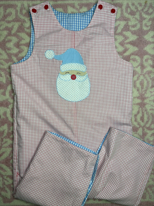 2T Shrimp and Grits Reversible Longall Santa/ Tractor and Pumpkin