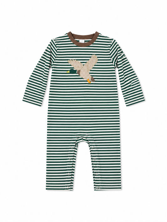 24M Jellybean Mallard Duck Green Striped Longall