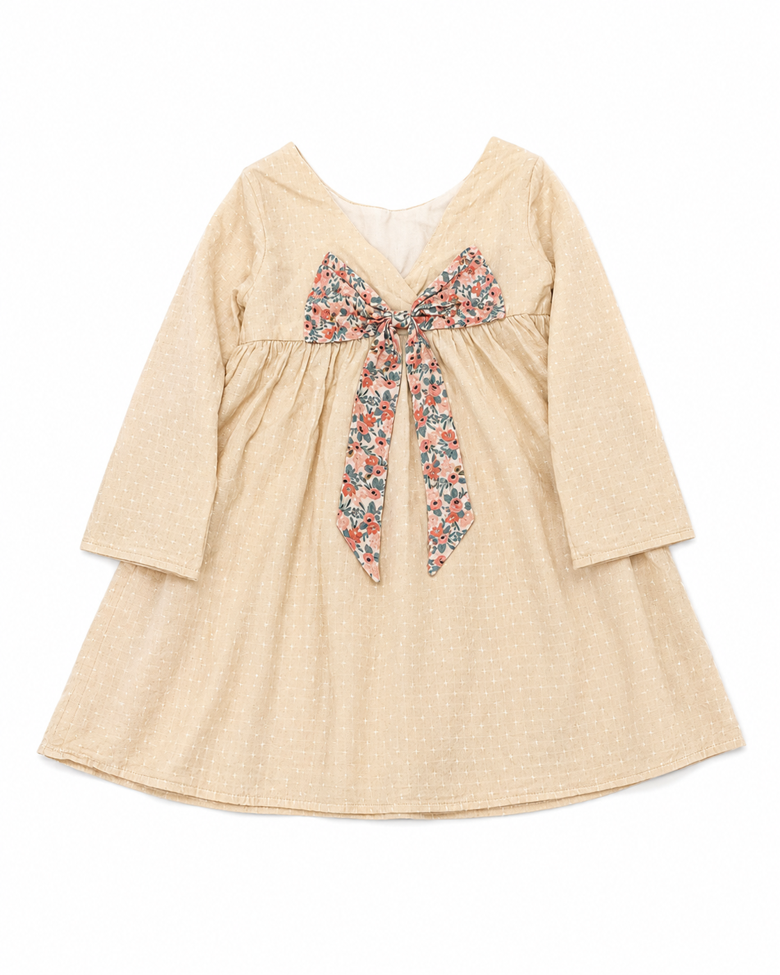 7 Mabel + Honey Fall Floral Bow Dress