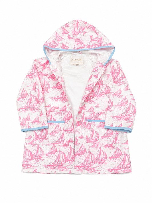 7 TBBC Liquid Sunshine Slicker in St. Simons Sailboat Pink