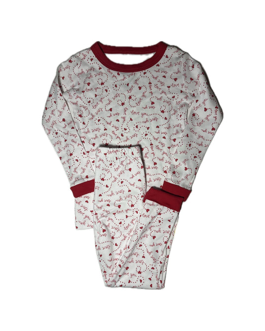 Magnolia Baby “Love You” Valentine Two Piece Pajama Set