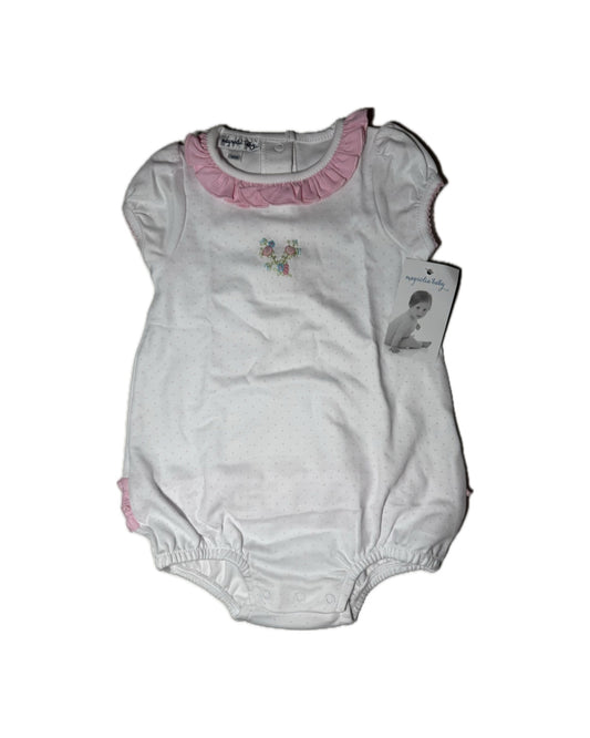 12M Magnolia Baby Floral Stitched Knit Bubble