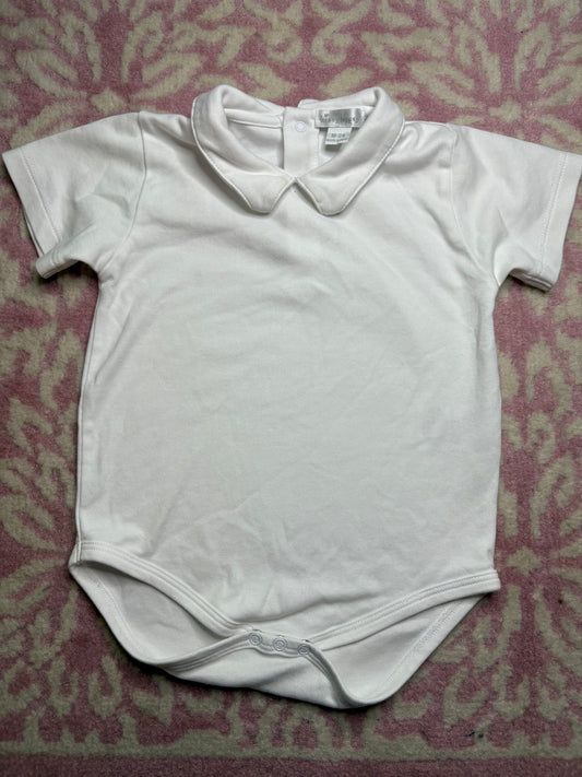 18/24M Kissy Kissy Peter Pan Collar SS Onesie