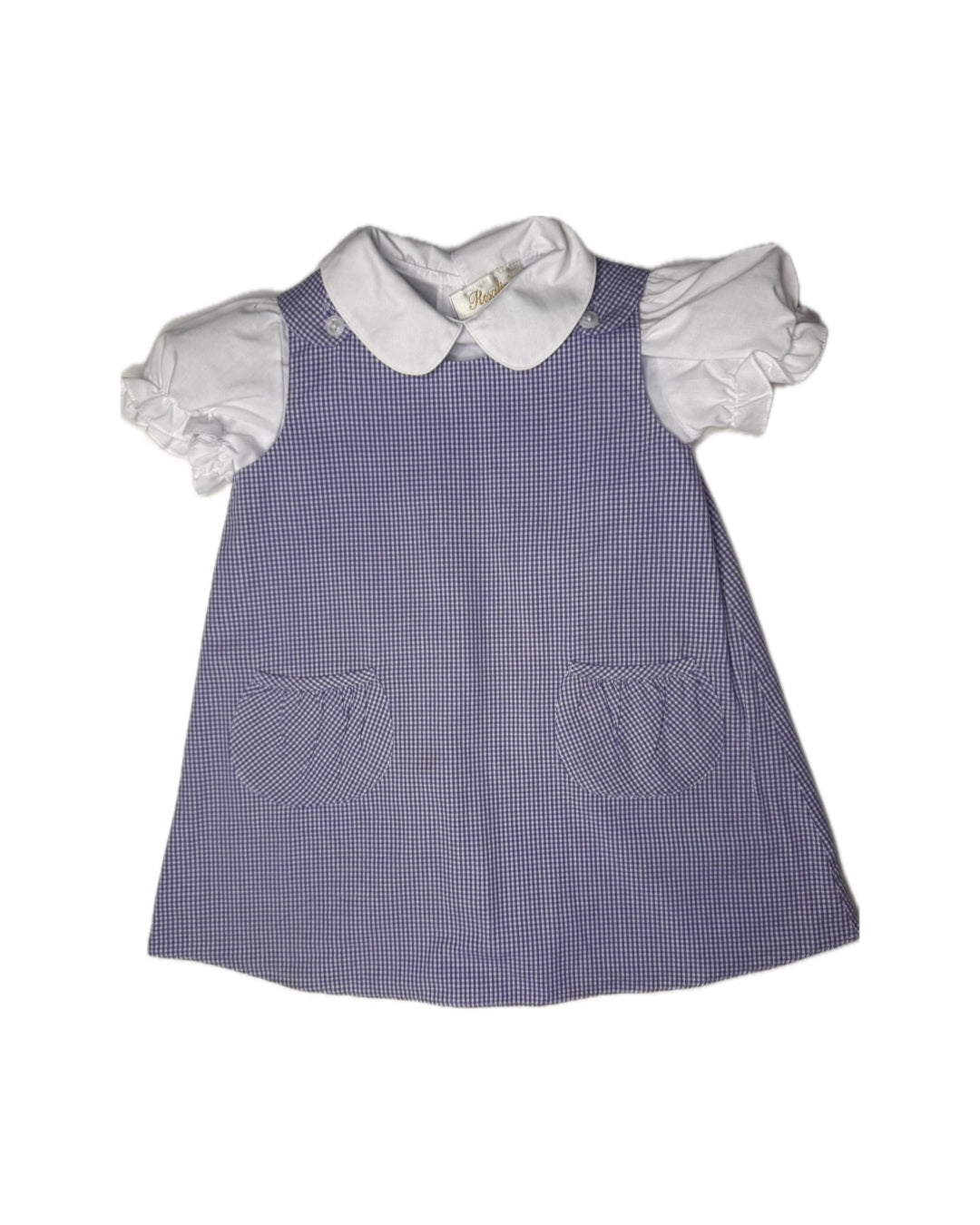 18M Dondolo + Rosalina Lavender Gingham Jumper Set