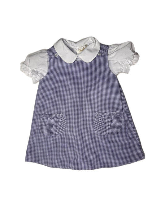 18M Dondolo + Rosalina Lavender Gingham Jumper Set