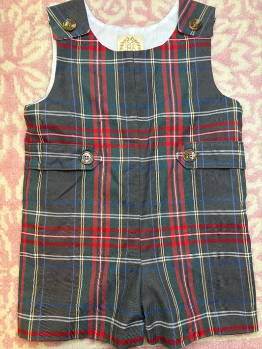 3 TBBC Jack Keene Jon Jon in Gray and Red Plaid