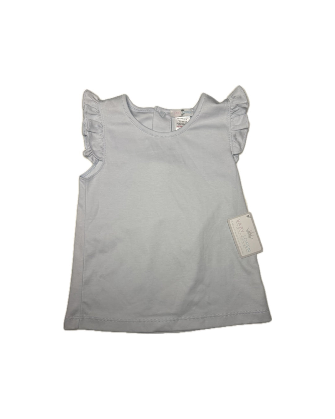 3T Baby Loren Baby Blue Butterfly Sleeve Tee