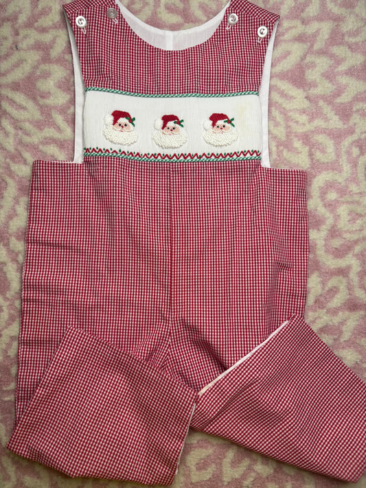 9M Three Sisters Santa Smocked Longall