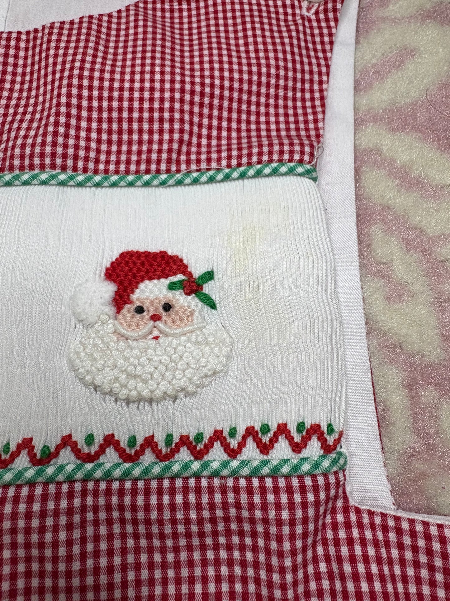 9M Three Sisters Santa Smocked Longall