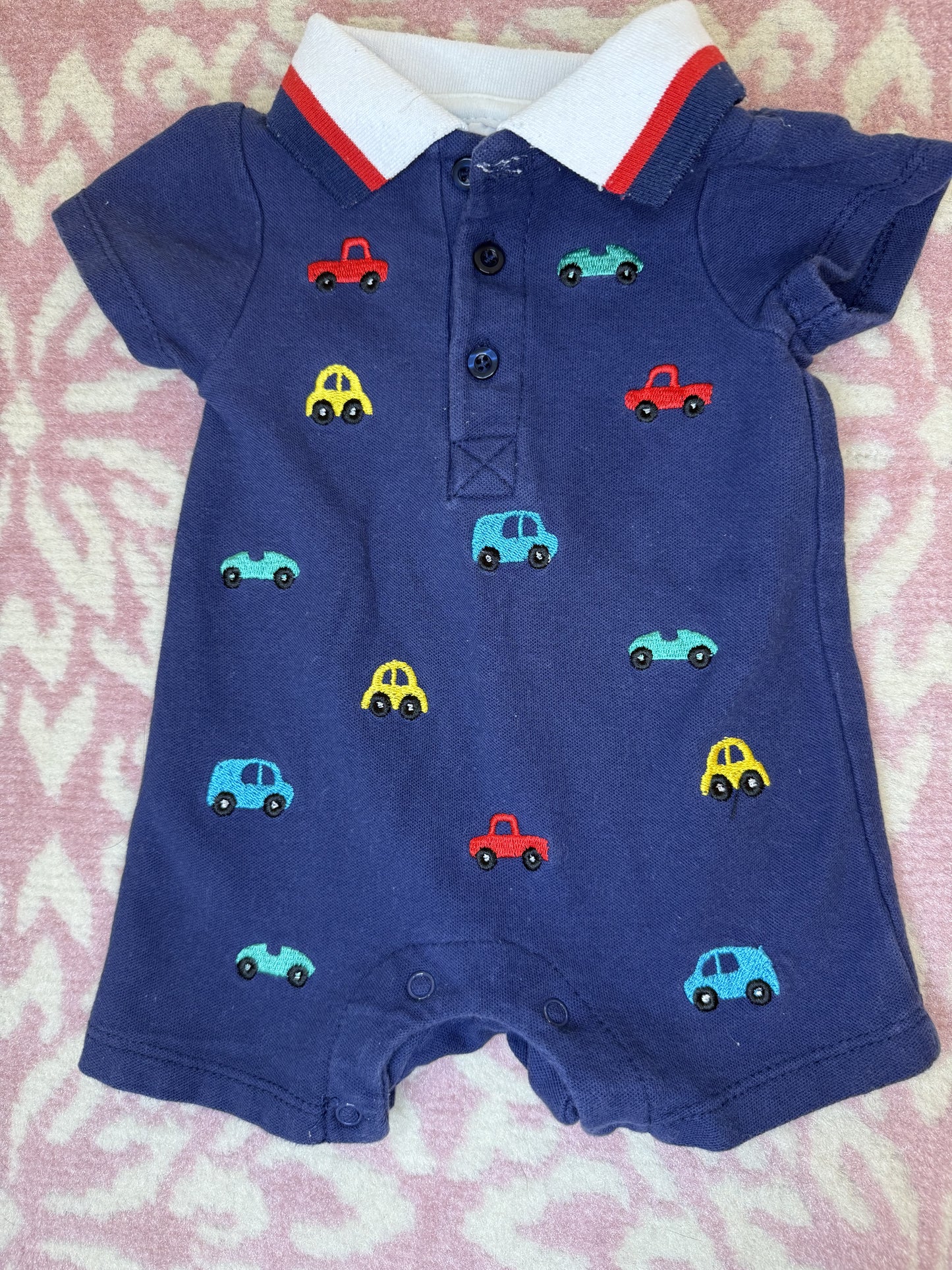0/3M Laura Ashley Baby Car Polo Romper