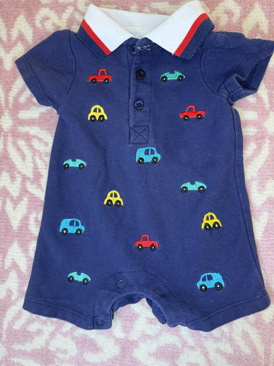 0/3M Laura Ashley Baby Car Polo Romper