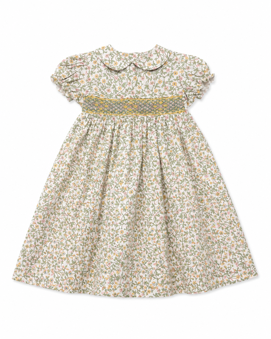 Clementina Fall Floral Smocked Dress
