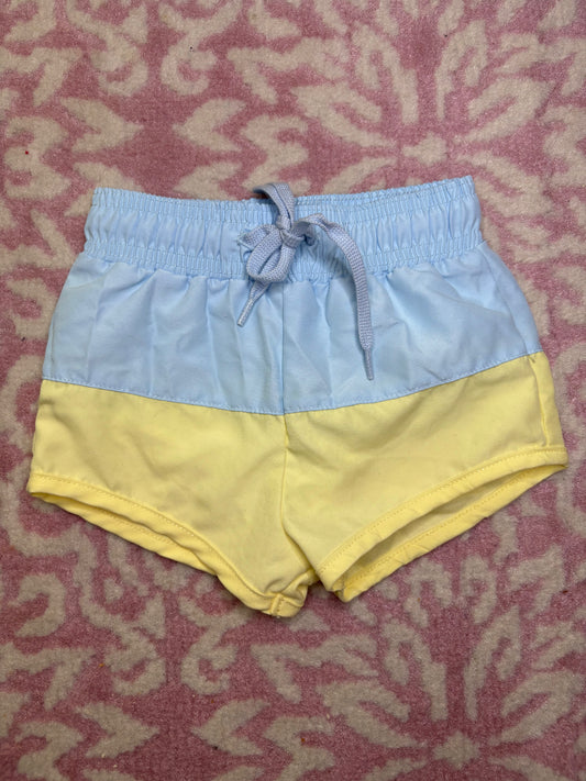 1 Minnow Yellow and Blue Color block trunks