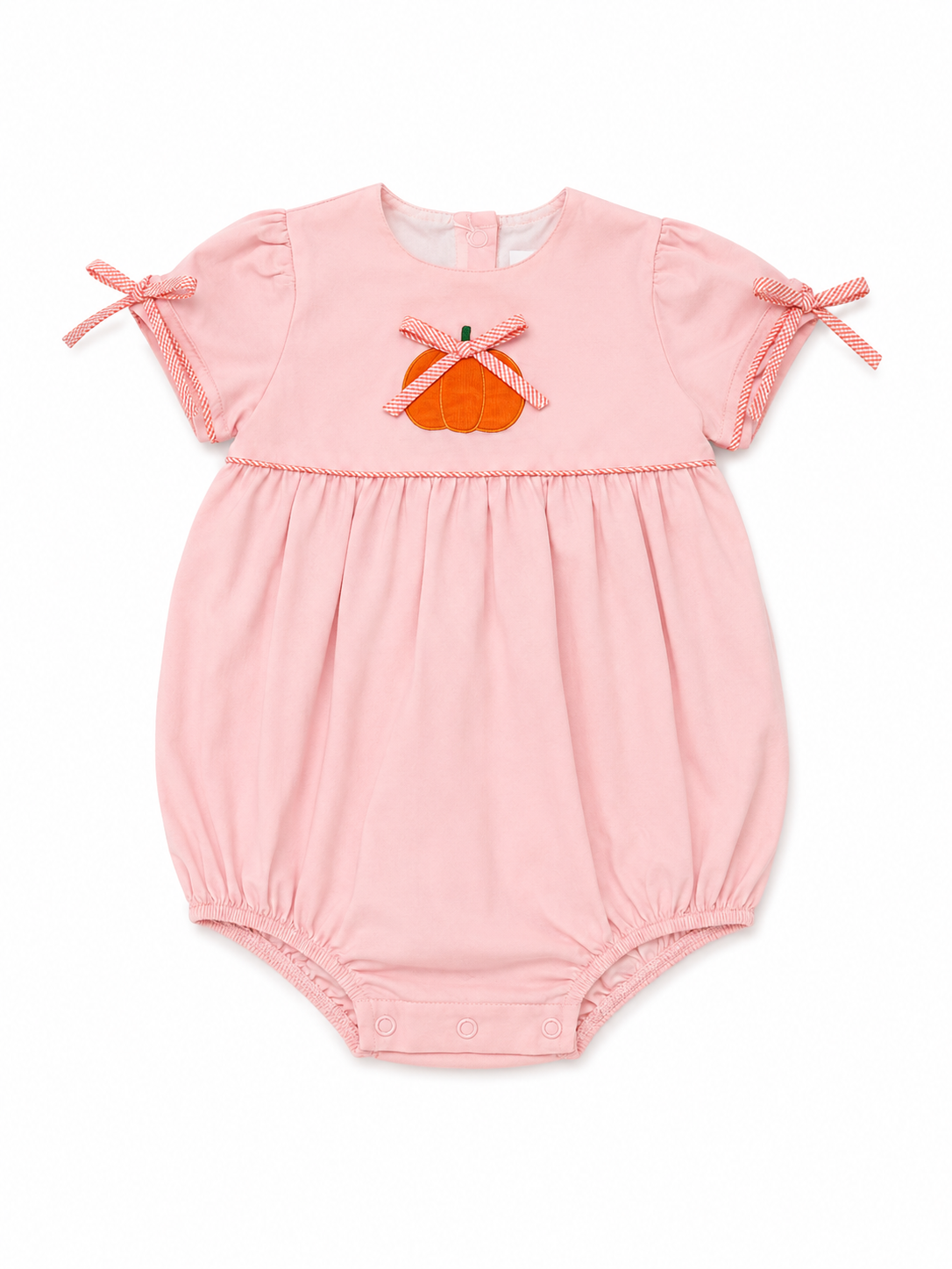2T Dondolo Cord Pumpkin Bow Pink Bubble