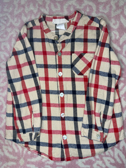 Sz 4 Hannah Kate Tyson Flannel Button Down