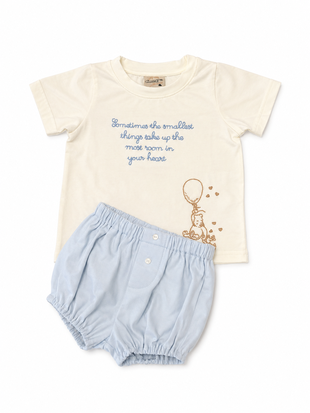 12/18M Sweet Magnolia Smocks Winnie The Pooh Diaper Set