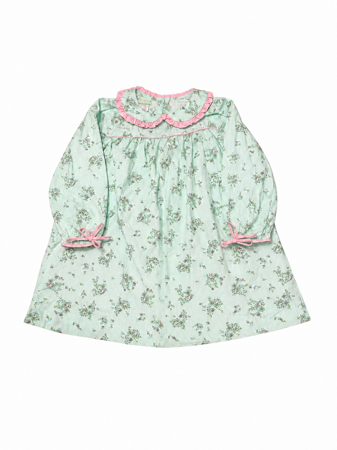 6 Classic Whimsy Floral Ruffle Ls Dress