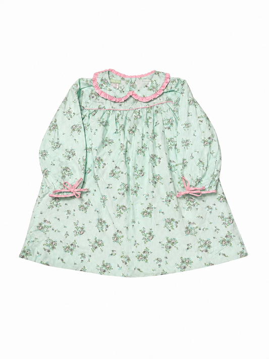 6 Classic Whimsy Floral Ruffle Ls Dress