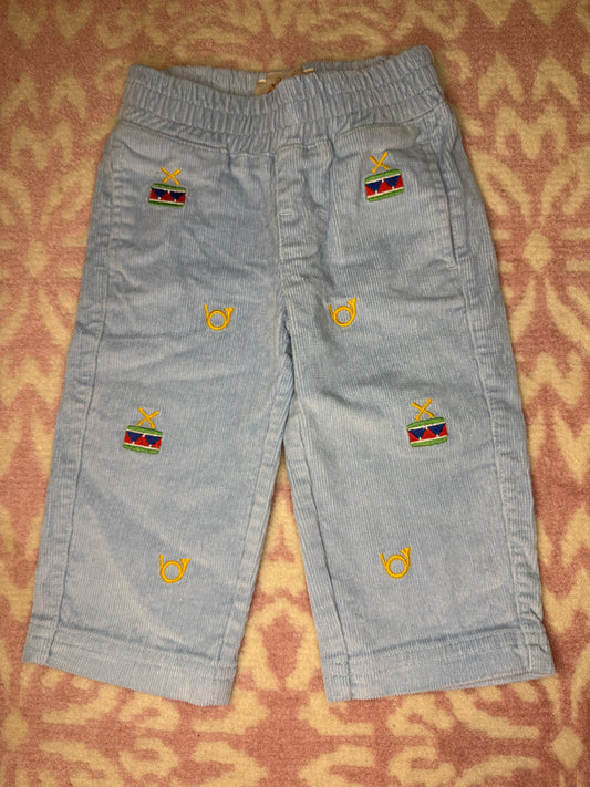 6/12M TBBC Sheffield Blue Cord Little Drummer Boy Pants