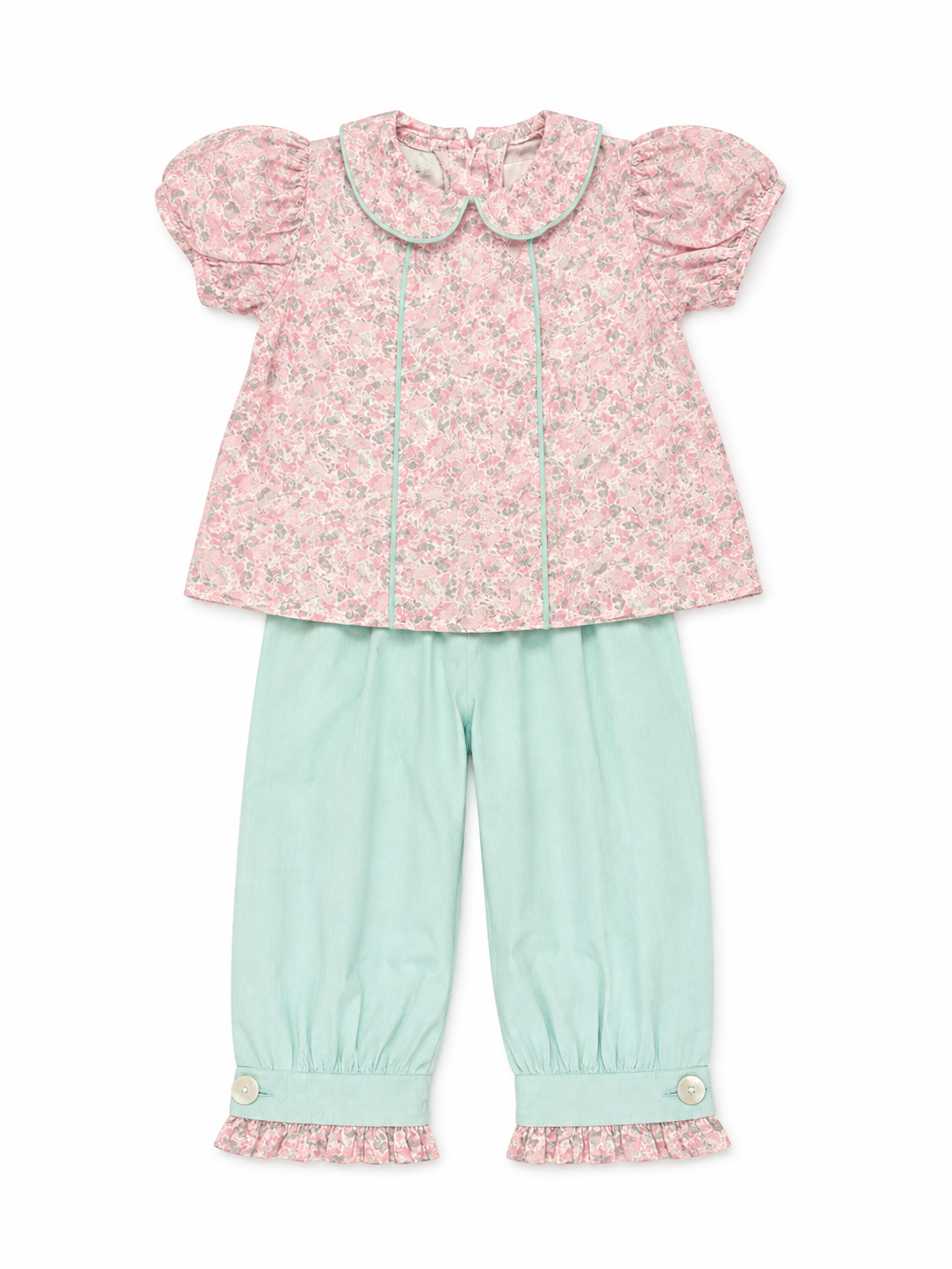 5 Alice Kathleen Pink Floral Cord Pant Set