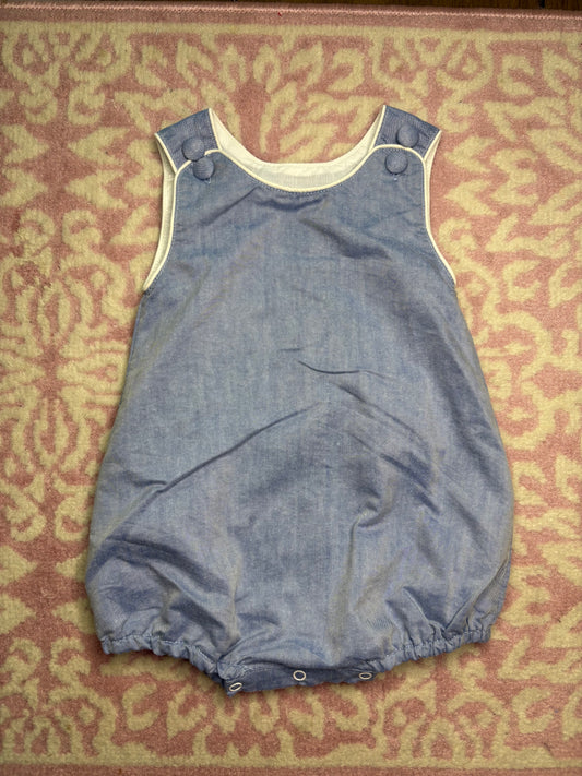 6-12M Lil Cactus Chambray Bubble