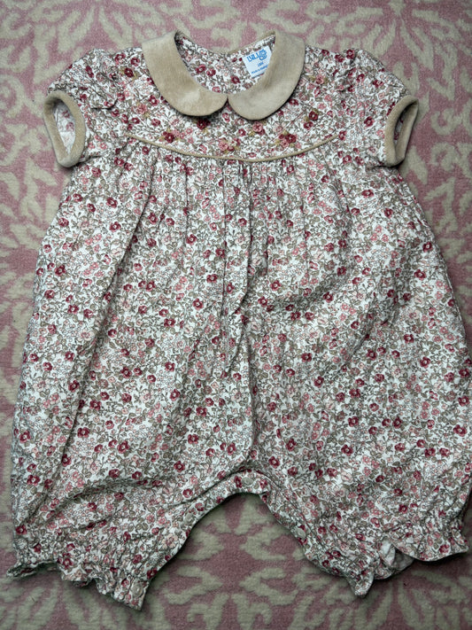 24M Luli & Me Fall Floral Short Romper