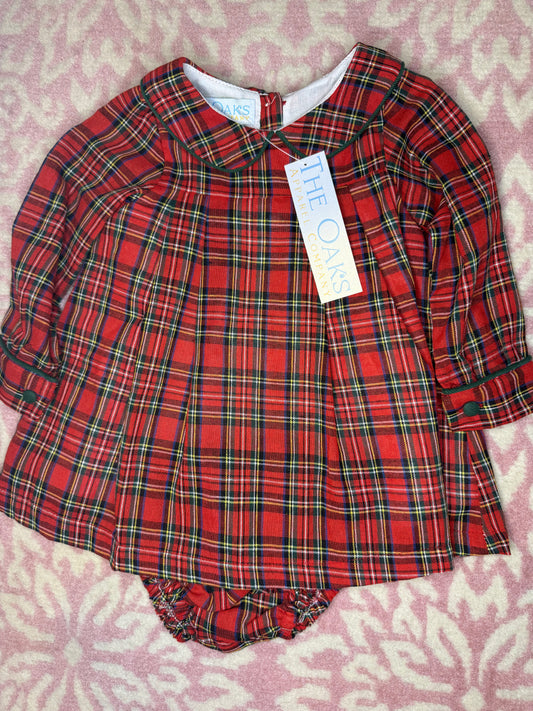3M The Oaks Ava Red Tartan Bloomer Set
