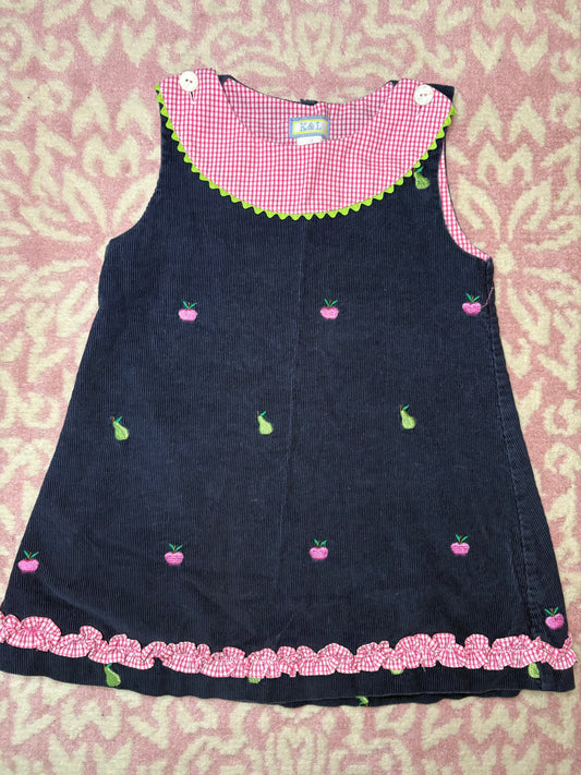 2 K&L Cord Jumper with Fruit Embroidery