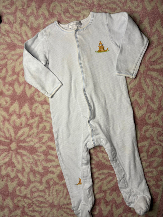 9M Magnolia Baby Kangaroo Footed Sleeper