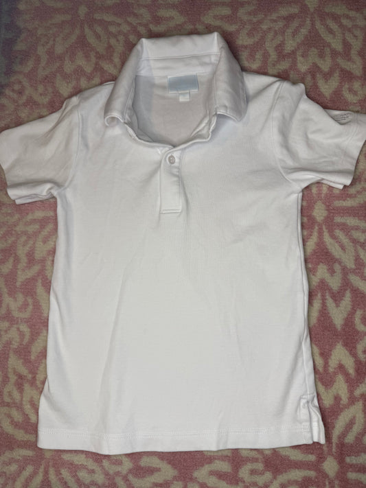 Sz 6 Little English White Polo