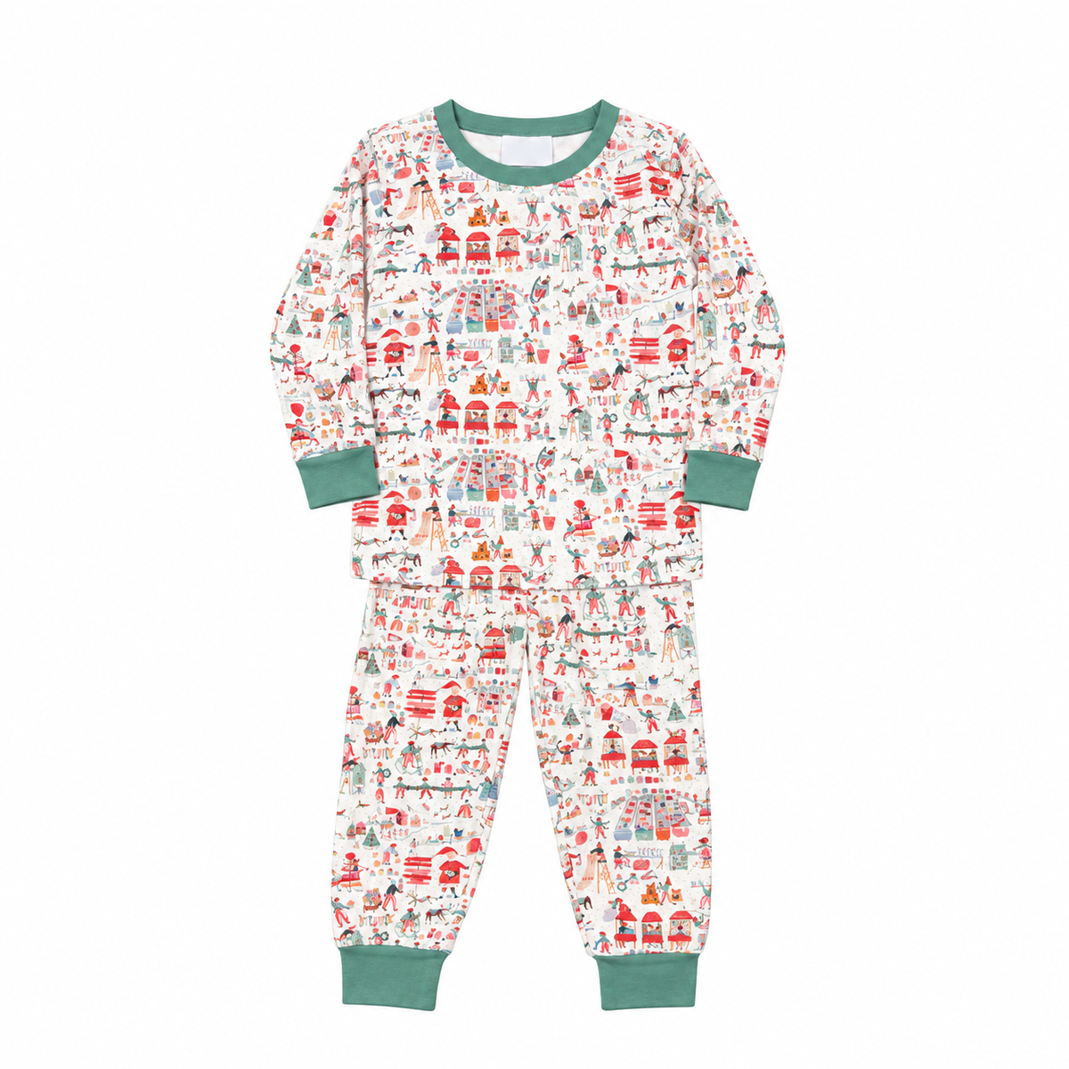 3 Lake Watercolor Christmas Pajama Set