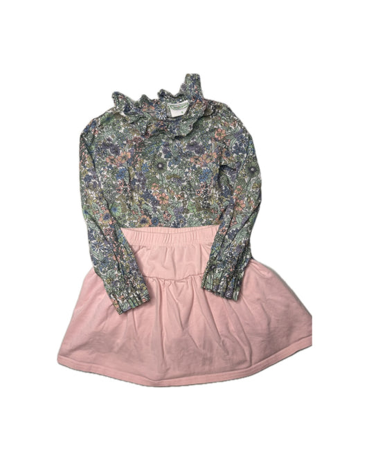 5 Grace & James + Jellybean Ruffle Floral Skirt Set