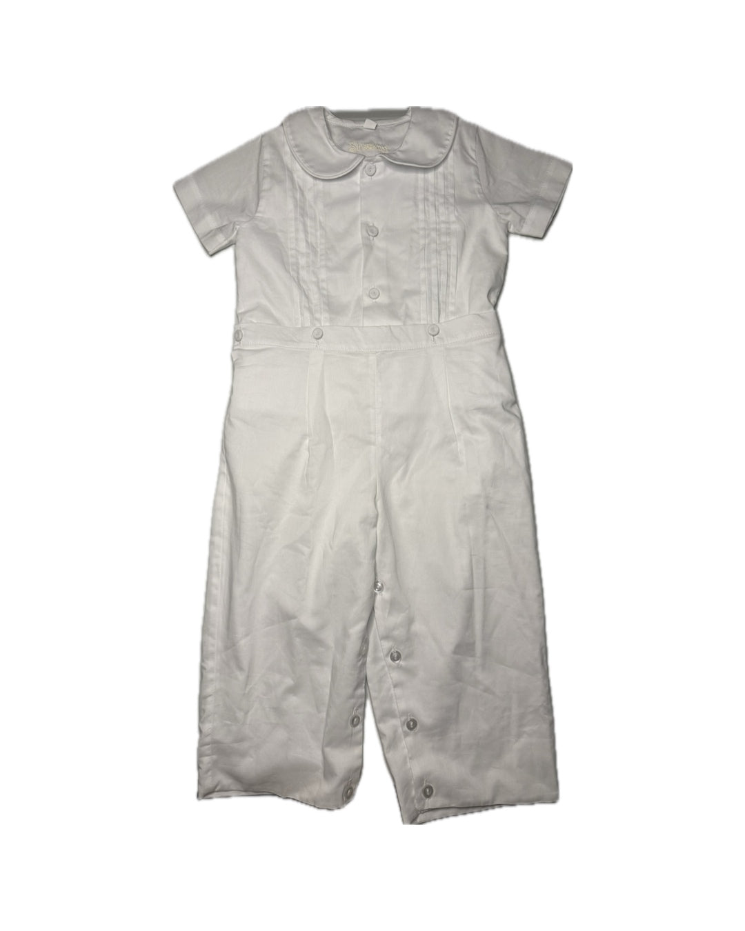 2 Strasburg White Button Pant Set